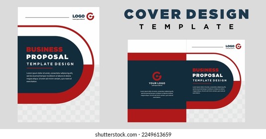 company profile cover template layout design or brochure cover template design