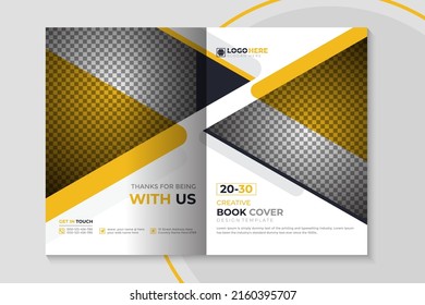 Company Profile Front Back Annual Report Stock Vector (Royalty Free ...