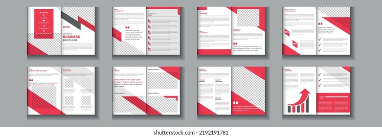 Company Profile Multipage Brochure Design Template