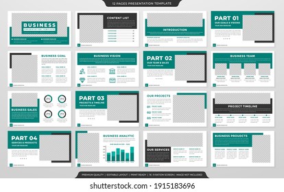 Company Profile Presentation Template Design With Minimalist Style And Clean Layout 