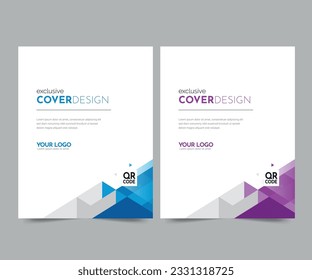 Company profile template and cover design