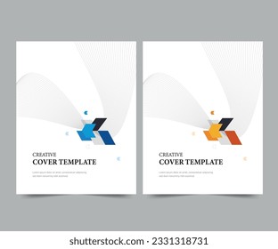 Company profile template and cover design