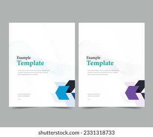 Company profile template and cover design