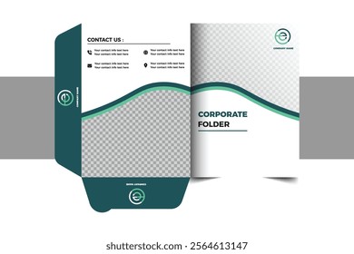 Company profile template and cover design.