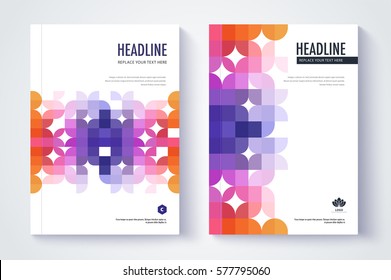 Company profile template. Cover design. Vector template background.