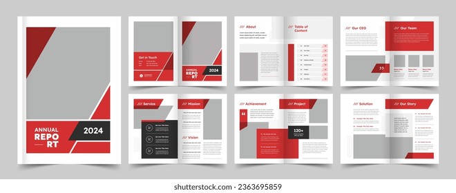 Company profile template, Creative portfolio, Brochure template, editable template layout, a4 size, annual report