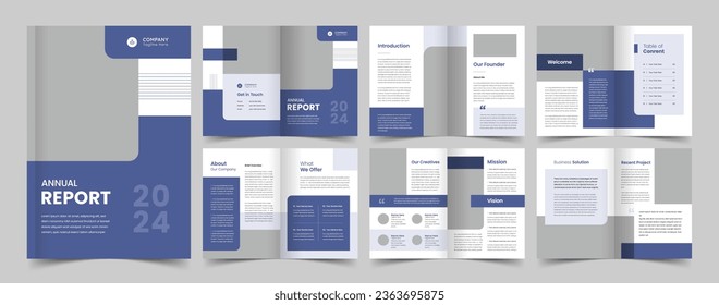 Company profile template, Creative portfolio, Brochure template, editable template layout, a4 size, annual report