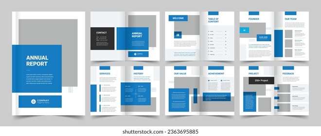 Company profile template, Creative portfolio, Brochure template, editable template layout, a4 size, annual report