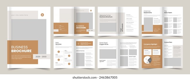 Company profile template, Creative portfolio, Brochure template, editable template layout, a4 size, annual report