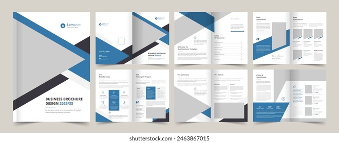 Company profile template, Creative portfolio, Brochure template, editable template layout, a4 size, annual report