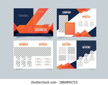 Company proposal creative template, multipurpose brochure design, business propsal geometric design, vertical a4 format