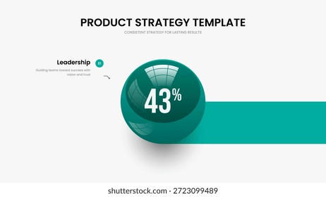 Ilustração do Vetor de Modelo de Slide de Proposta da Empresa. Layout Minimalista do Quadro do Diagrama de Elemento da Visualização 1. Projeto de apresentação de slides de gráfico de uma etapa da solução visual.