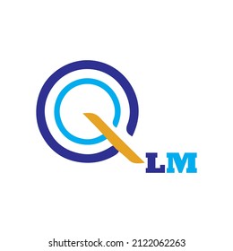Company Q Logo Vector Design.