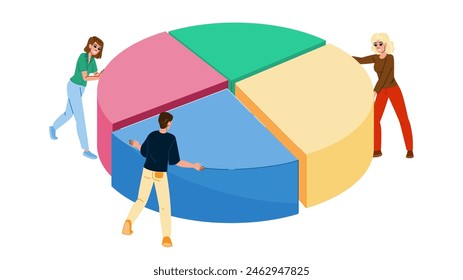 company resource allocation  vector.  organization asset, shareholder money, human team company resource allocation character. people flat cartoon illustration