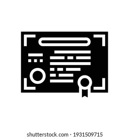 company share document glyph icon vector. company share document sign. isolated contour symbol black illustration