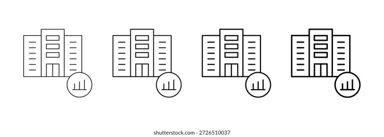 Vector de los iconos de Compartir de la compañía fijado en diverso estilo de la línea del movimiento