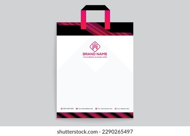 Company shopping bag vector design