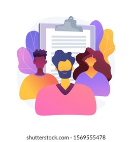 Company staff, coworkers team. Business partners, office workers, corporate employees. Multicultural group of people isolated flat design element. Vector isolated concept metaphor illustration