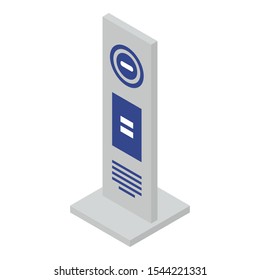 Company stand icon. Isometric of company stand vector icon for web design isolated on white background