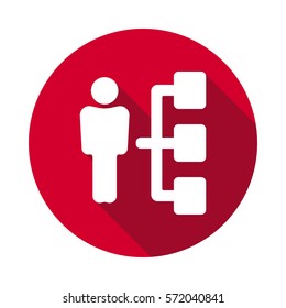 Company structure flat icon