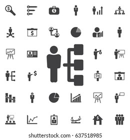 Company structure icon. Business icons set
