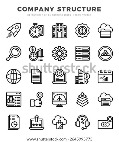 Company Structure icon pack for your website. mobile. presentation. and logo design.