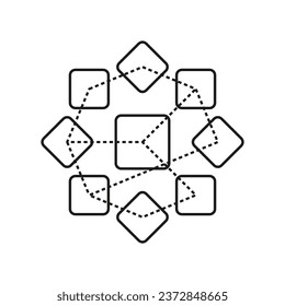 Icono de estructura de la empresa. Ilustración vectorial. EPS 10.