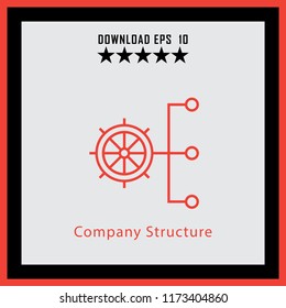 Company Structure  line icon