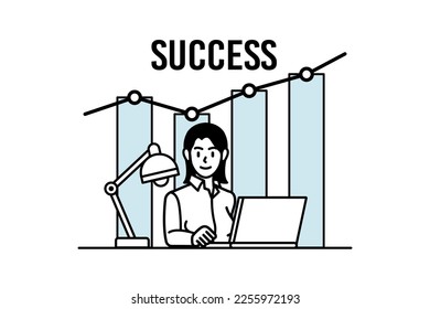 Company success moving forward, challenge or growth to progress, ambition or motivation for improvement concept, confidence businessman standing on growing arrows pointing up in the sky next target.