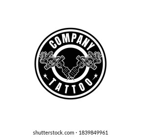 company tattoo machine design vector