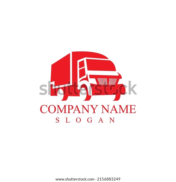company truck logo with\
red base color