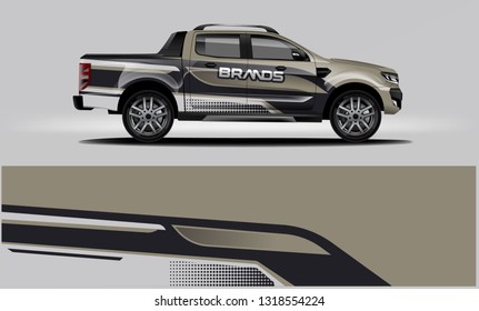 Company Truck wrap design. Custom livery wrap design for Company truck. ready print vector eps.
