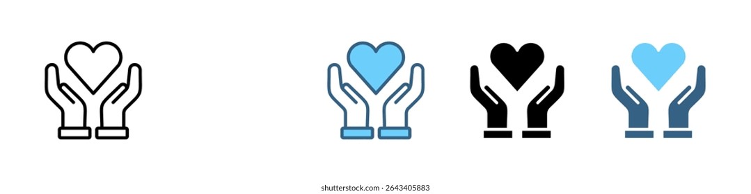 Conjunto de iconos de valores de empresa con varios estilos y colores