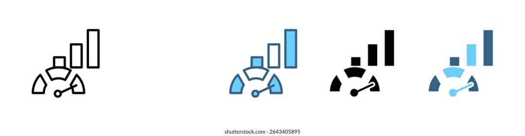 Company values icon set with various styles and colors