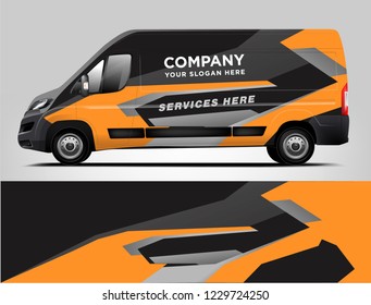 Company van Wrap Design. Ready print wrap and decal design. 