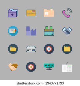 company vector icon set