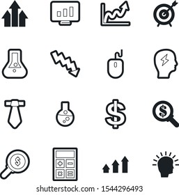 company vector icon set such as: calculator, accurate, opportunity, elegance, failure, fashion, pictogram, mathematics, investment, bulb, boy, digital, currency, keyboard, creativity, mouse, loss
