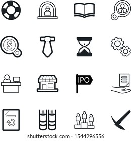 company vector icon set such as: winner, old, survival, heavy, shop, qualification, neck, audience, creative, flip, first, buoy, logo, certificate, mining, consumer, engine, holding, second, facade