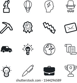 company vector icon set such as: objects, axe, portfolio, decrease, think, man, accessory, celebration, back, head, recreation, ceremony, circle, case, loss, pickax, contour, pedestal, suit, green