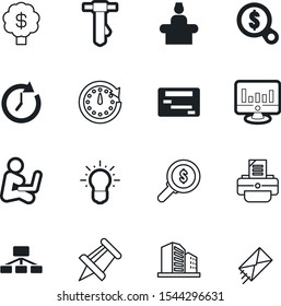 company vector icon set such as: clothing, electrical, letter, contour, lightbulb, date, attachment, pushpin, tie, red, address, hotel, registration, communication, attach, spam, city, building, mail