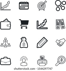 company vector icon set such as: efficiency, organize, suitcase, creative, computer, agreement, genius, focus, basket, competition, purse, ring, case, large, multimedia, blog, time, intelligence