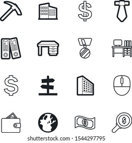 company vector icon set such as: pickax, street, rocks, magnifying, app, achievement, scroll, badge, winner, soil, magnifier, guide, information, continent, magnify, salary, miner, search, button