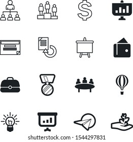 company vector icon set such as: high, message, hot, payment, transport, seminar, sprout, trophy, event, modern, copies, job, suitcase, purse, flip, structure, aircraft, study, sky, bank, banking