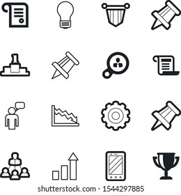 company vector icon set such as: organizational, pennants, mechanics, electric, art, men, shape, hierarchy, mobile, research, achievement, linear, silver, engine, transmission, magnifying, reward
