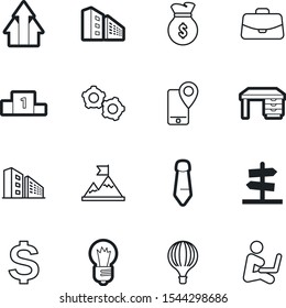 company vector icon set such as: goal, basket, signpost, accessory, mobile, ui, luggage, growth, target, million, human, arrow, gear, people, baggage, chart, climb, fly, template, clothes, place
