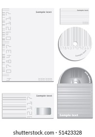 Company vector set barcode style