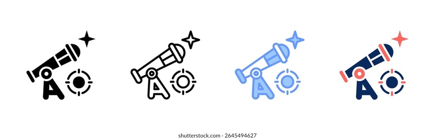 Company Vision icon sheet multiple style collection