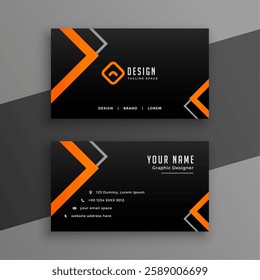 company visiting card abstract template for individual information vector