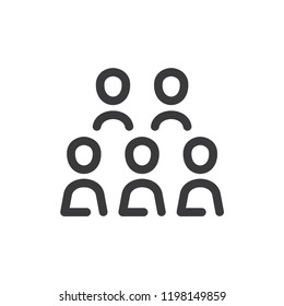 Company workers vector icon 
