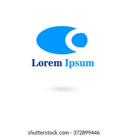 The company's logo, a blue oval emblem with the name on a white background